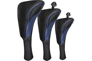 FINGER TEN Copritesta per mazze da golf per boschi a copertura lunga driver ibrido fairway copritesta con etichetta n. intercambiabile novità durevole Fit Woods Clubs