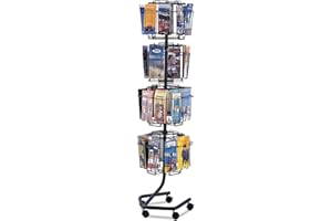 Safco A4/ DL Pockets Rotating Floor Standing Display Unit