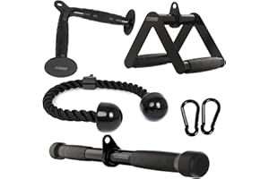 POWER GUIDANCE Triceps Pull Down Attachement, Accessoires de machine à câble pour salle de sport à domicile, fixation de traction latte Poids Fitness