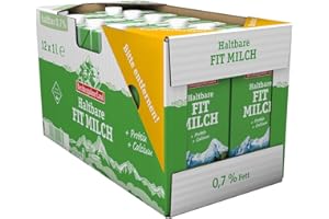 ‎BERCHTESGADENER LAND Berchtesgadener Land Haltbare Frühstücksmilch, 0.7% Fett, 12er Pack (12 x 1 l)