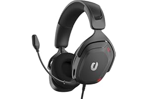 JIMYIU Gaming Headset für PS5 PS4 PC, Kabelgebundenes 3.5mm Gaming Headset Noise Cancelling mit Mikrofon für Xbox One, Xbox Series X|S Schwarz