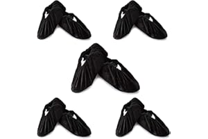 BlesMaller 5 Parre Schuhüberzieher Flanell Überschuhe für Haushalt, rutschfester wiederverwendbarer Schuh Überzug