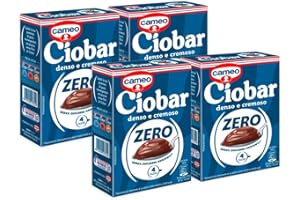 CAIYA 4X Cameo Ciobar Zero Préparé pour Chocolat Chaud au Chocolat avec Zéro Sucres Ajoutés Dense et Crémeux Boîte avec 5 Sachets 76g [4 Packs]