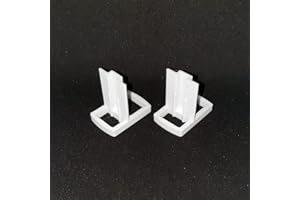 3D SAVOIE Lot de 2 Guides Hauts en T Omega pour Porte Coulissante de Placard