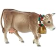 Bullyland Alpenkuh Liesel – Spielzeugfigur, Ca. 12,8 Cm, Handbemalt, PVC-frei