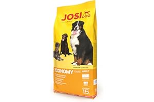 JosiDog Economy (1 x 15 kg) | Adult | Premium Trockenfutter für ausgewachsene weniger aktive Hunde | mit viel tierischem Protein | Powered by JOSERA | Hundefutter | Alleinfutter | 1er Pack