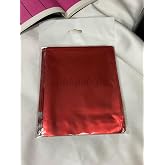 bisaccia Red Single Color Luxury Gift Package Red Gift Wrap with Metallized Bag Tape 11x12 Cm (Red) 50s