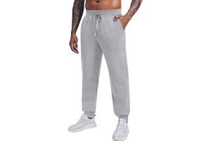 PINSPARK Joggingbyxor för män, fleecefodrade sportbyxor, varma träningsbyxor, bomull, fritidsbyxor, elastisk midja, sweatbyxo