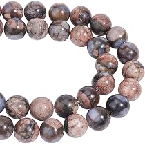 Lot De Perles En Pierres Naturelles Africaines - Tailles Grossières - Couleurs Variées (Bleu Dominant) - Occasion