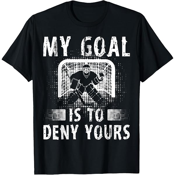 Eishockey-Torwart Tasche – Motiv 'My Goal Is To Deny Yours', 23x17x5 Cm, Canvas, Für Fans & Spieler