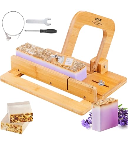 Nicole Adjustable Loaf Soap Cutter & Beveler Tool - Wooden Box For Handmade Soap Making