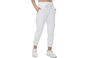 Love My Fashions® Womens Athletic Italian Active Yoga Trouser Pants Ladies Elasticated Drawstring Waist Open Ankle Sportswear Stretchy Cotton Summer Pajama Jogging Bottoms with Pockets Plus Size