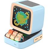Divoom Ditoo Pixel Art Taşınabilir Hoparl&ouml;r, 256 Led Uygulama Kontroll&uuml; Ekran, Mekanik RGB Klavye, Oyunlar, Alarmlar ile Blue