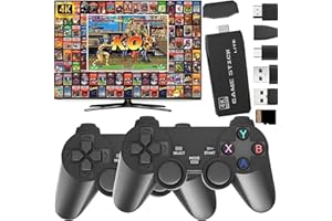 PZNETUE Console de Jeux Rétro, Console Retro Gaming 20,000+ Jeux Classiques, 2 Manettes sans Fil, Plug & Play HDMI, Mini Arcade pour Famille et Adultes (P1-Max+)