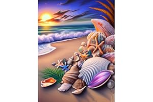 CEOVR Peinture Diamant Art Kits,5D Diamond Painting Adultes,Coquille Kit Diamond Painting 30x40 cm,Diamant Painting Peinture Set Tableau Diamant Painting (Coquille Brune)