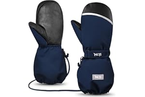 ‎MCTI MCTi Skihandschuhe Kinder, Wasserdicht Winterhandschuhe Fäustlinge, Snowboard Handschuhe, Wärme für Jungen und Mädchen 1-15 Jahre