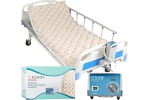 ‎KEKOY Kekoy Antidekubitus Matratze mit flüsterleisen Pumpe und Wasserdicht, für Dekubitus Grad I, Dekubitus Hilfsmittel für Krankenhaus, Zuhause, Krankenbett, 190 x 91 cm