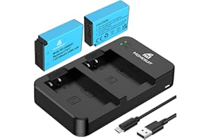 Homesuit LP-E17 akumulator 1300 mAh i Dual USB LED ładowarka do Canon Rebel SL3, SL2, T8i, T7i, T6i, T6s, EOS R10, R50, R8, RP, M3, M5, M6, 200D, 77D, 750D, 760D, 800D, 8000D (2 sztuki)