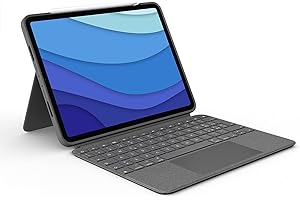 Logitech Combo Touch iPad Pro da 11 pollici (1a, 2a, 3a generazione - 2018, 2020, 2021) Custodia con tastiera - Tastiera retroilluminata staccabile - Italiano QWERTY - Grigio