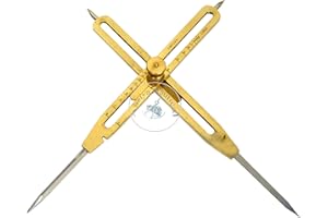 Title: Aasiya Nautical Brass Divider Proportional Engineer Drafting Tool 9" with Steel Points