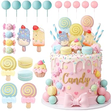 Animé Figurine Décoration de Gateau Anniversaire pour Enfant Gâteau Topper Mini Décorations d'Anniversaire Flocon de Neige Decoration pour Fournitures pour Fête d'enfants