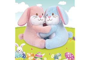 MUFEIRUO Easter Bunny Stuffed Animal Toy for Kids,Rabbit Plush Stuffed Bunny Plush Doll Toys, Kawaii Easter Decor Easter Basket Stuffers Easter Gift for Boys Girls