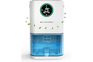 GW - DEHUMIDIFIERS GW® - Dehumidifier for Home & Bedroom 2000ML - Powerful Dual Peltier, 3 Modes, Auto Defrost - Dehumidifiers for bedroom with Humidity indicator - Quiet(<33db)- Dehumidifier for Bathroom, Garage