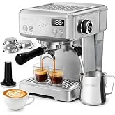 HIBREW H10 Customizable Espresso Machine, Commercial Group 58mm | Switching Temp. One-Touch Steam-Extraction, Automatic Press