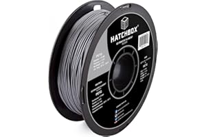 HATCHBOX PETG 3D Printer Filament, Dimensional Accuracy +/- 0.03 mm, 1 kg Spool, 1.75 mm, Sliver