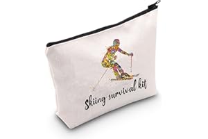 FUNYSO Skiing Bag Skiing Team Gifts Skiing Survival Kit for Ski Lover Skiing Gift for Enthusiasts Cosmetic Bag (Skiing Survival kit UK)