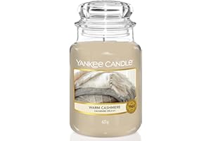 Yankee Candle Candela profumata in giara grande | Caldo cashmere | Durata Fino a 150 Ore | Regali per donne