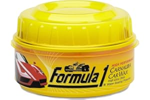 Formula 1 Carnauba Car Wax Paste – 12oz – Micro-Polishing Wax for Cars, Removes Scratches & Haze, Enhances Paint Color – Long-Lasting High-Gloss Shine, Safe for Clear Coats, includes Sponge Applicator