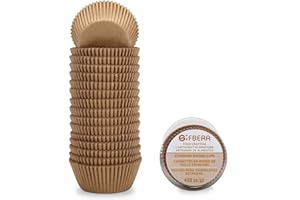 Gifbera Lot de 400 Caissettes à Cupcakes Papier Moules à Cupcakes Muffins Sans Odeur, Standard Taille
