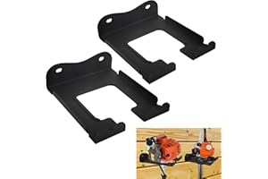 VANROUG 2 Pcs Garage Organizer Trimmer Rack, String Trimmer Hanger, Garage Wall Hooks, Garden Power Tool Hanger for Wall Mounted Hedge Trimmer Rack