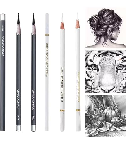 General Pencil 2 Matite A Gesso Bianco Gen-4414-2BP – Per Artisti E Principianti, Made In USA - 6