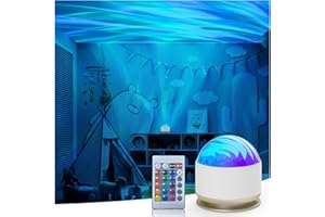 Coollamp Northern Lights Aurora Projector Light, 16 Colors Lighting Galaxy Sensory Lights, Remote Kids Night Light, Dimmable Mood Lighting with Memory Function for Playroom Bedroom Teen Girl Gift