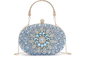 LHHMZ Bolso de mano de noche con diamantes de imitación para mujer Bolso tote de diamantes brillantes para fiesta de bodas