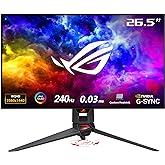 ASUS ROG Swift OLED PG27AQDM gaming monitor ― 27-inch (26.5-inch viewable) QHD (2560 x 1440) OLED panel, 240Hz, 0.03 ms respo