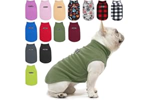 BEAUTYZOO Fleeceweste für Hunde – Winterjacke mit Kapuze und D-Ring für Leine – Warmes Mantelchen für kleine und mittelgroße Hunde