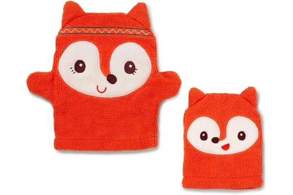 Lot de 2 gants de toilette marionnette Alice