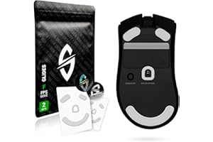 SensoryBoost FPS 2.0 Glides para Razer DeathAdder V3 Pro (2 Juegos) Pies de ratón de Repuesto - Perfil Plano, máxima precisión, autopulir, Duradero y Ajuste