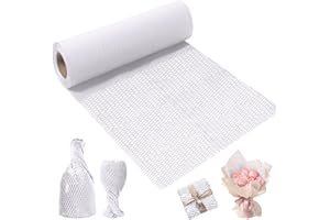 ENOCENT 30cm X 30M Weiß Verpackungspapier Verpackungsmaterial Packpapier für umzug geschirr Versand fragil Artikel, Öko Kraftpapier Wabenpapier Rolle