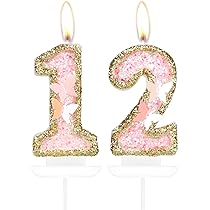 Roségoud Happy 12 Birthday stoffen bord poster