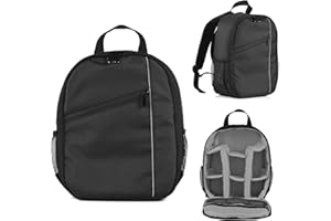 Andoer Mały wodoodporny i odporny na wstrząsy plecak na aparat zewnętrzny do lustrzanek cyfrowych Sony, Canon, Nikon, DSLR/bezlusterkowy