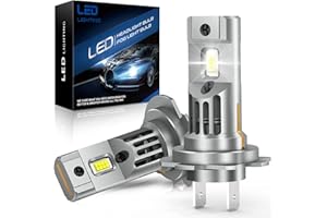 SHINYY Lampadine H7 LED 100W 22000LM, con Ventola 6500K Bianco 12V Fari per Auto Abbagliante e Anabbagliante, 1:1 Sostituzione di Lampade Allogene e Xenon, Plug ＆ Play (2 Pezzi)