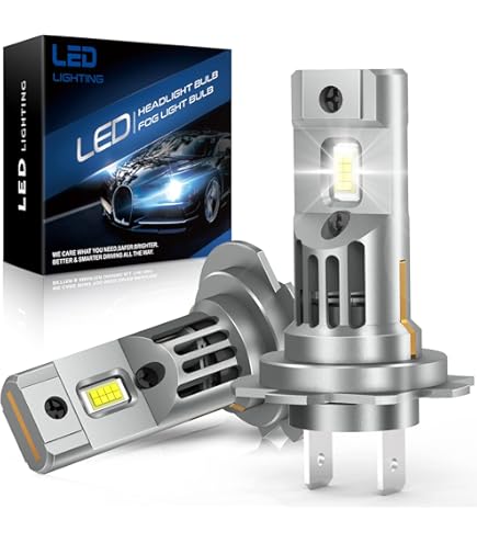 Set de 2 Lampi T3 H7 LED Auto 6500K cu 1 FAZA
