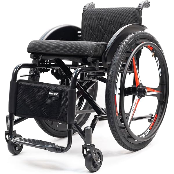 QUIRUMED Sportrollstuhl Faltbar – Leichter Aluminium-Rollstuhl Mit 100 Kg Tragkraft