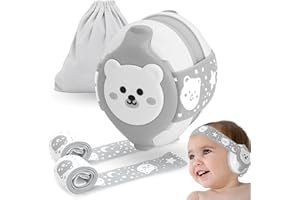 BELLEBEBE - Casque Anti Bruit Bébé - 0-36 Mois - Hypoallergénique et Sans BPA - Certifié EN352-1, RoHS, CPC - Casque Avion Bebe - Bandeau Ajustable
