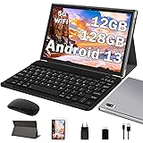 Oangcc Tablet 10 Pollici Android 13 OS Tablets con 5G WiFi, 12GB+128GB(TF 512GB/1TB), Octa-Core, Processore 2.0 GHz, 8000mAh,