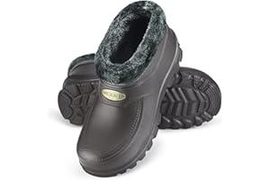 ESTRO Gummistiefel Gefüttert Herren Clogs - Regenstiefel Herren Gefütterte Gummistiefel Damen Kurz Regenschuhe Damen A16